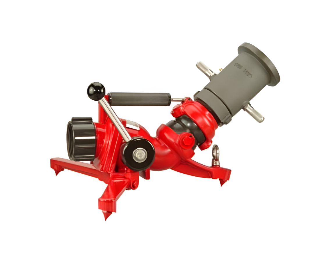 תותח כיבוי אש נייד - קצב זרימה של עד 500 GPM (1900 LPM), עמיד וקל משקל.