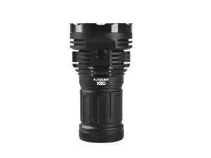 פנס הצפה 45,000 לומן - Acebeam, משמש גם כתחנת כוח ניידת, סוללת ליתיום-יון מובנית, נורות לד, עמידות במים ובזעזועים