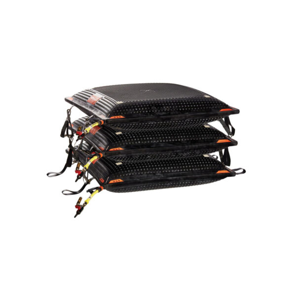 כרית הרמה Stack bag - שלוש כריות, כוח הרמה זהה, פרופיל נמוך לכל אובייקט.