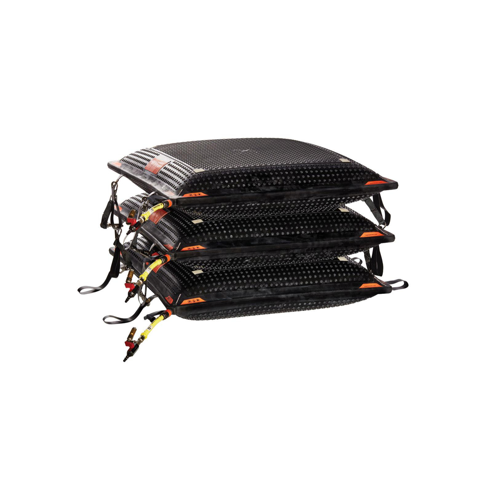 כרית הרמה Stack bag - שלוש כריות, כוח הרמה זהה, פרופיל נמוך לכל אובייקט.