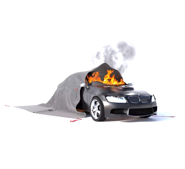שמיכת כיבוי אש לרכב פרטי - 6x8 מטר, עשויה מחומרים עמידים וטבעיים ביותר