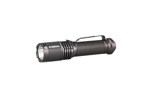 פנס טקטי זעיר 1000-TAC ACEBEAM לומן, סוללה נטענת, עד 58 שעות עבודה, טווח הארה של 280 מטר